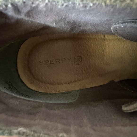 SPERRY Harlow Burnished Graphite Leather Wedge Chukka Bootie, 9 - Picture 9 of 9